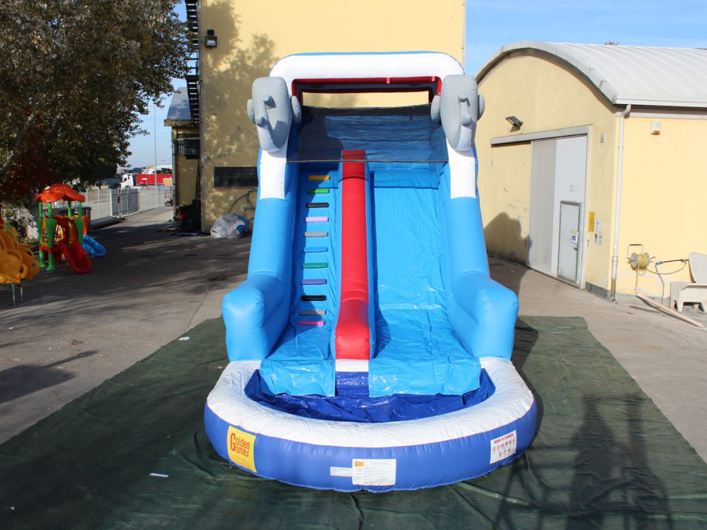 gioco gonfiabile scivolo dolphin water slide f2