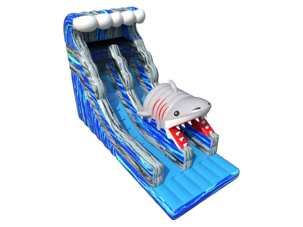 gioco gonfiabile scivolo shark slide d1