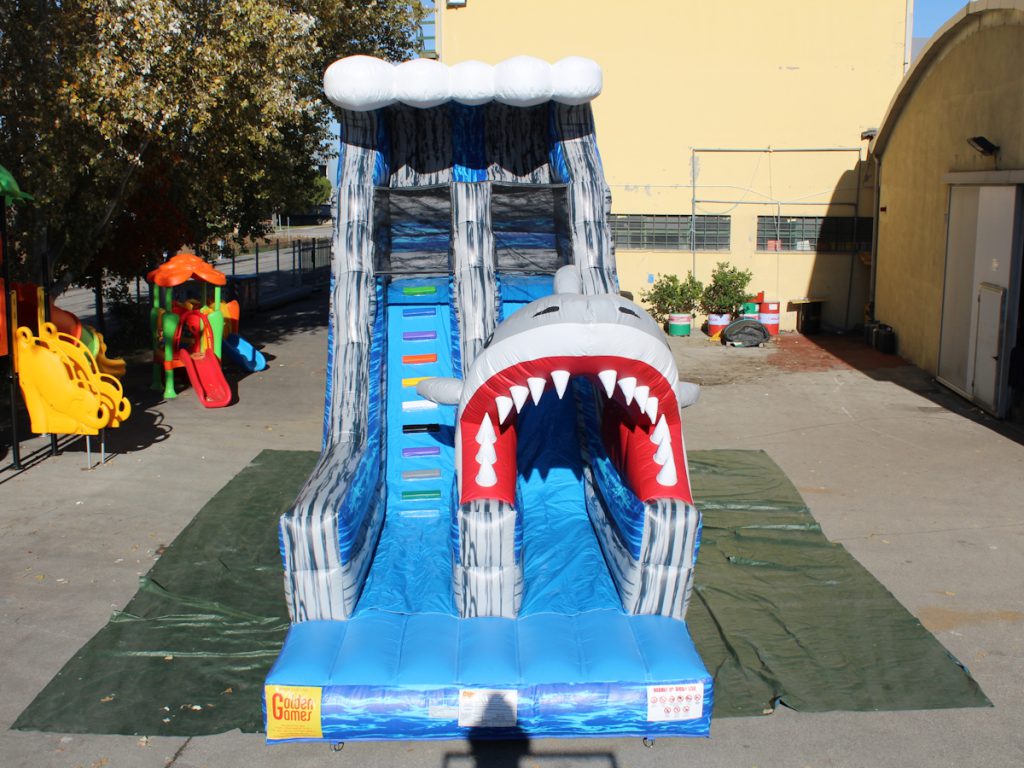 gioco gonfiabile scivolo shark slide f2