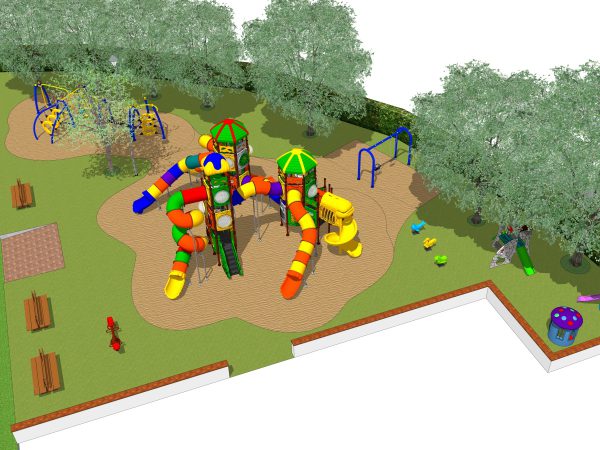 progettazione parco giochi esterno campeggio iseo