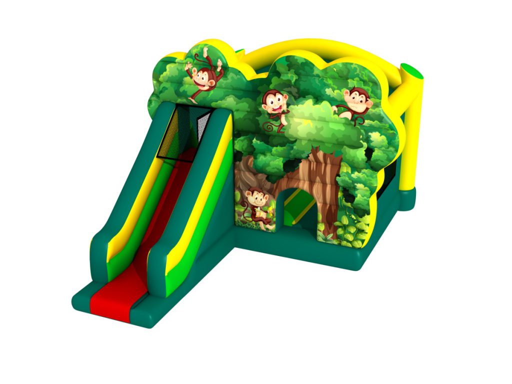 gioco gonfiabile bounce & slide monkey r2