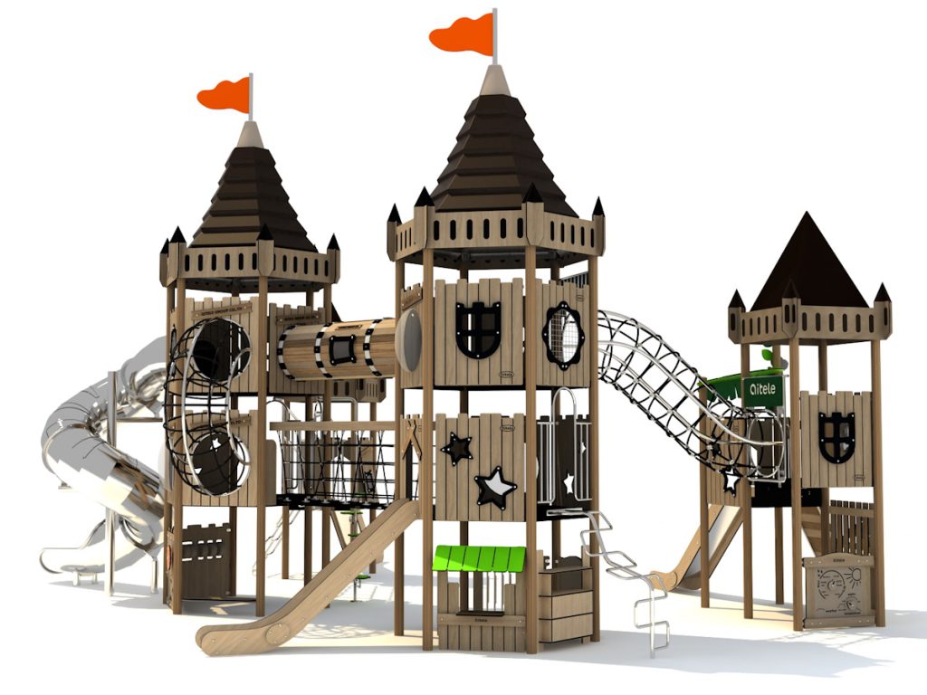 playground per esterni eco wood castle 201 d2