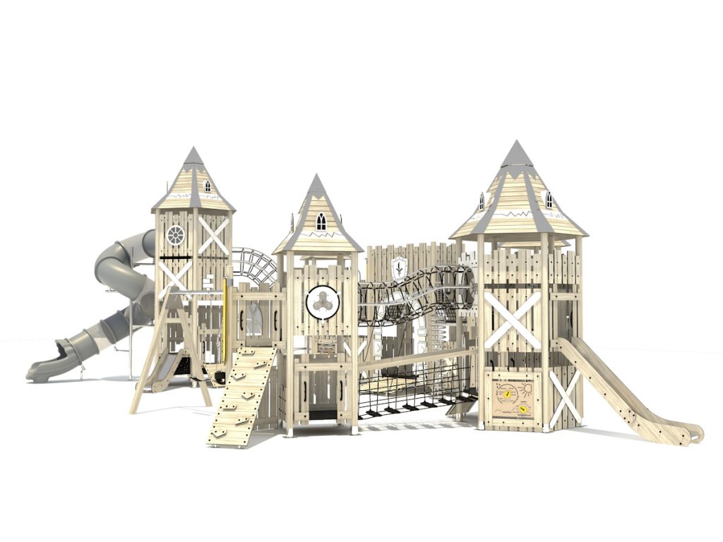 playground per esterni eco wood castle 211 d2