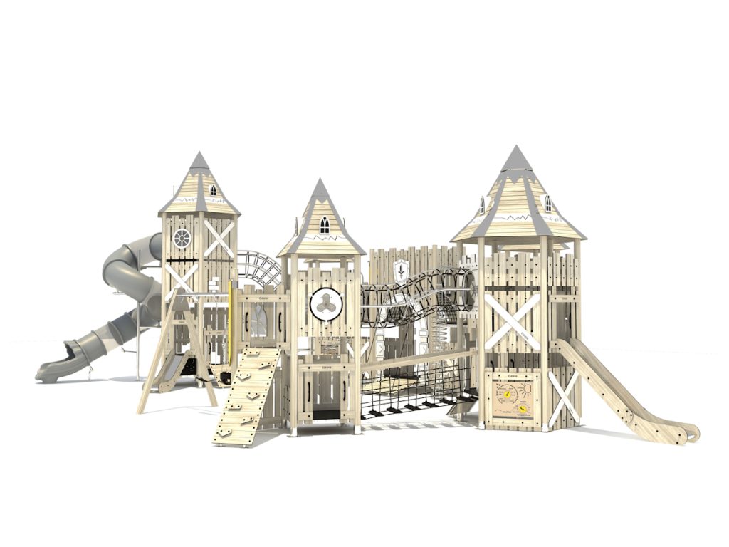 playground per esterni eco wood castle 211 d2