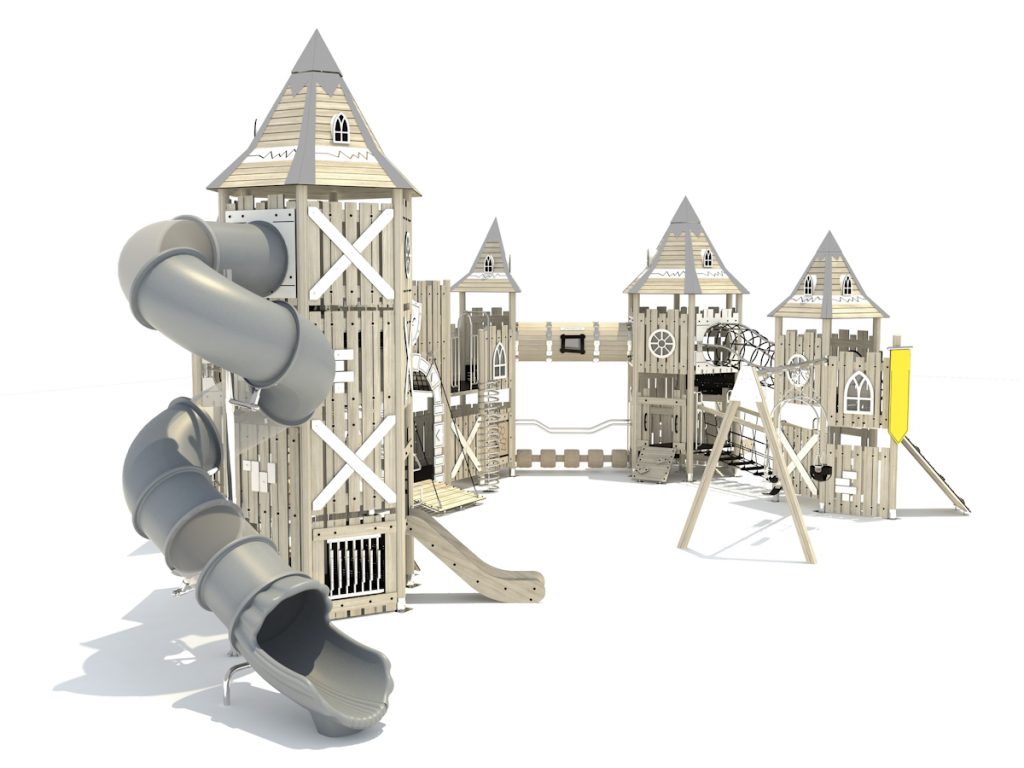 playground per esterni eco wood castle 211 d3