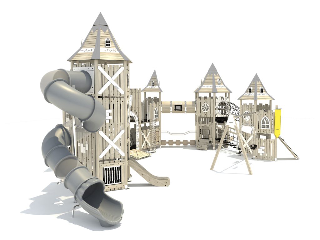 playground per esterni eco wood castle 211 d3