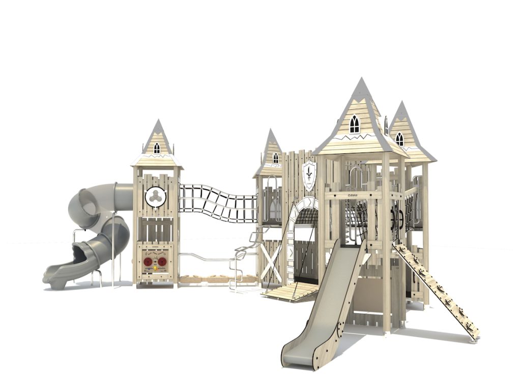 playground per esterni eco wood castle 231 d1