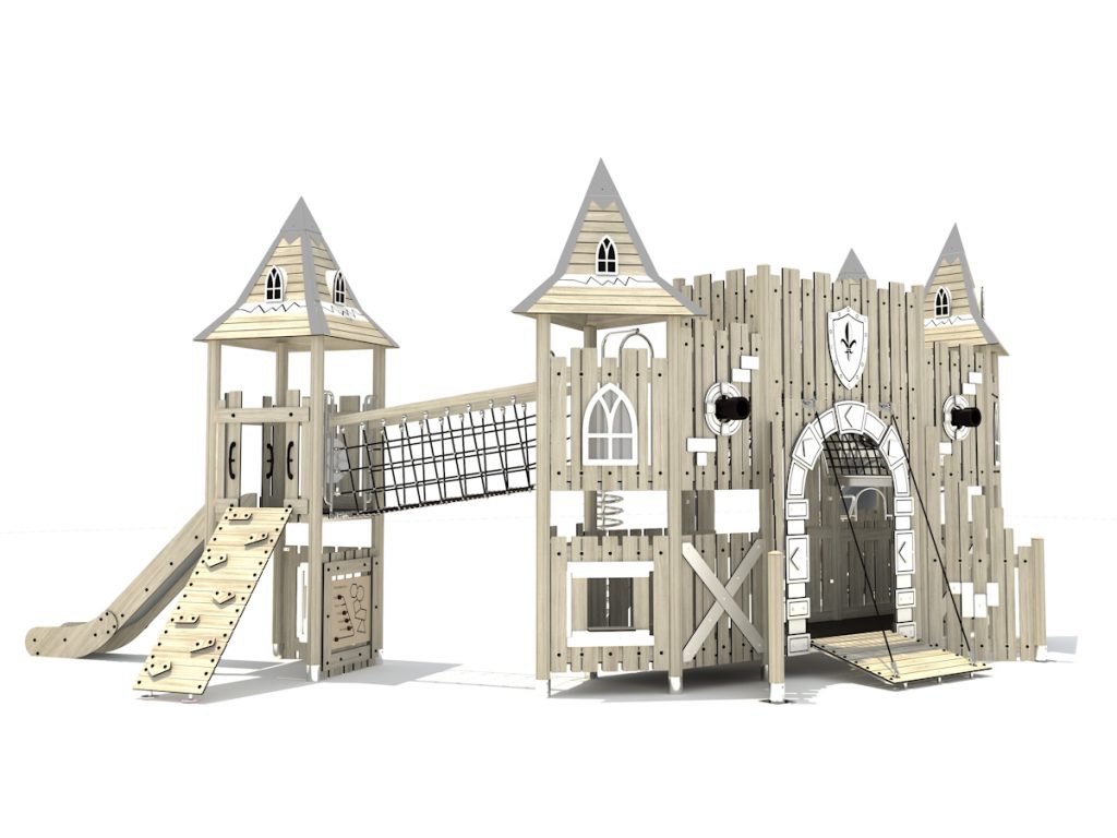 playground per esterni eco wood castle 231 d2