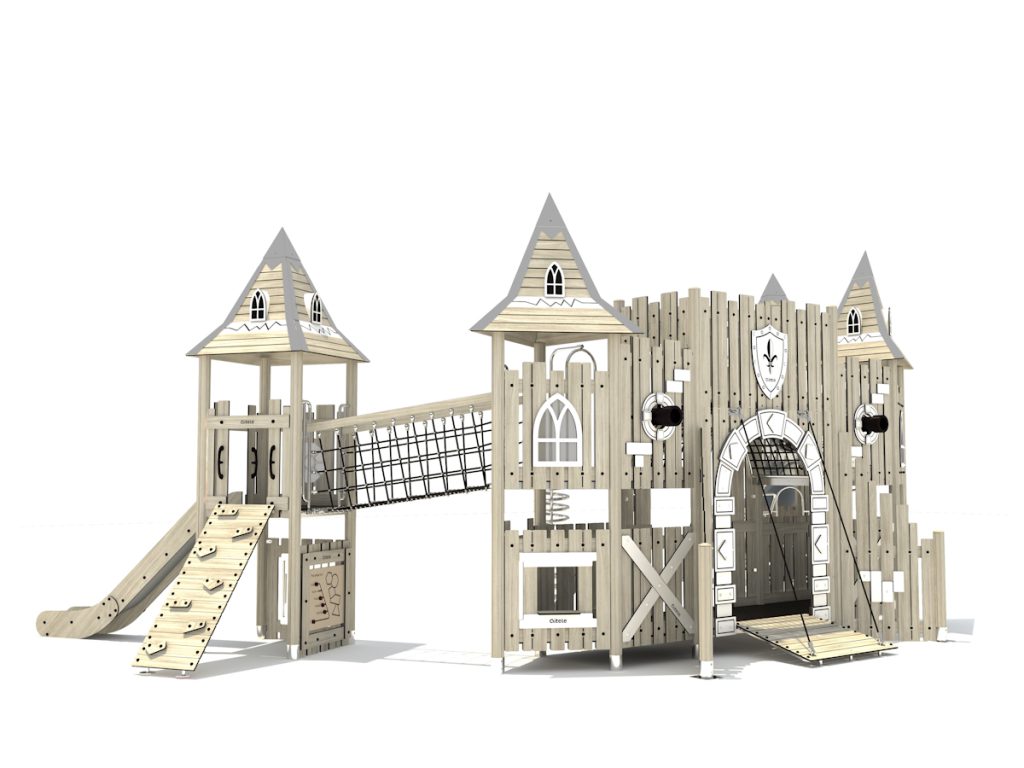 playground per esterni eco wood castle 231 d2