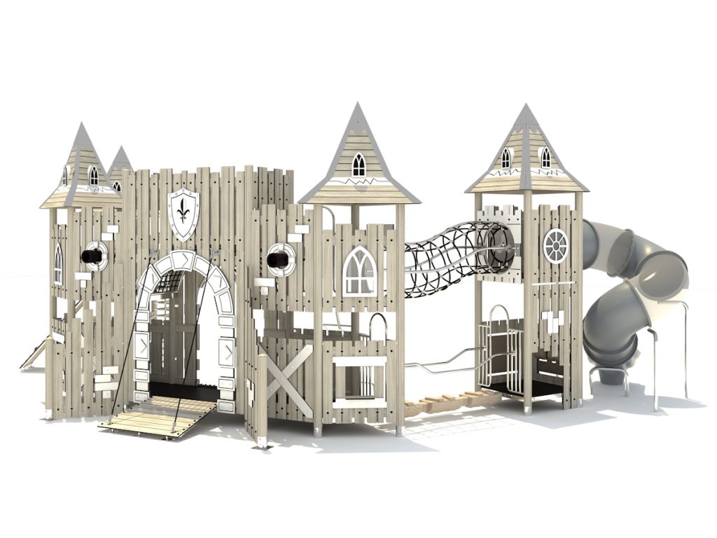 playground per esterni eco wood castle 231 d3