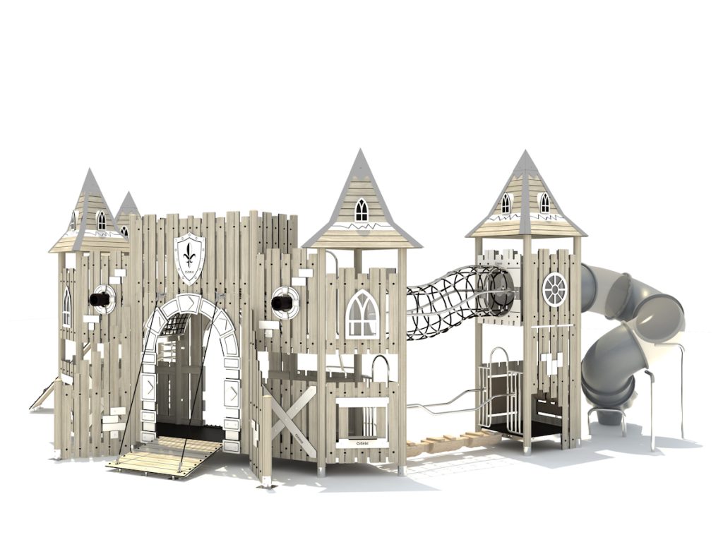 playground per esterni eco wood castle 231 d3