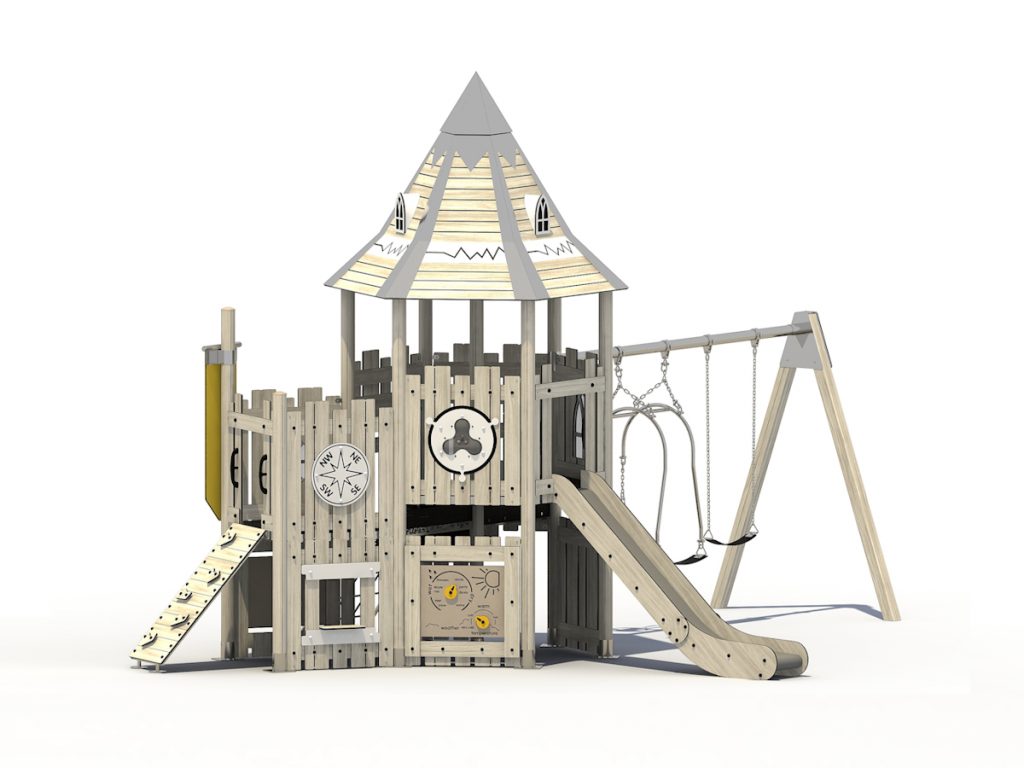 playground per esterni eco wood castle 241 d1