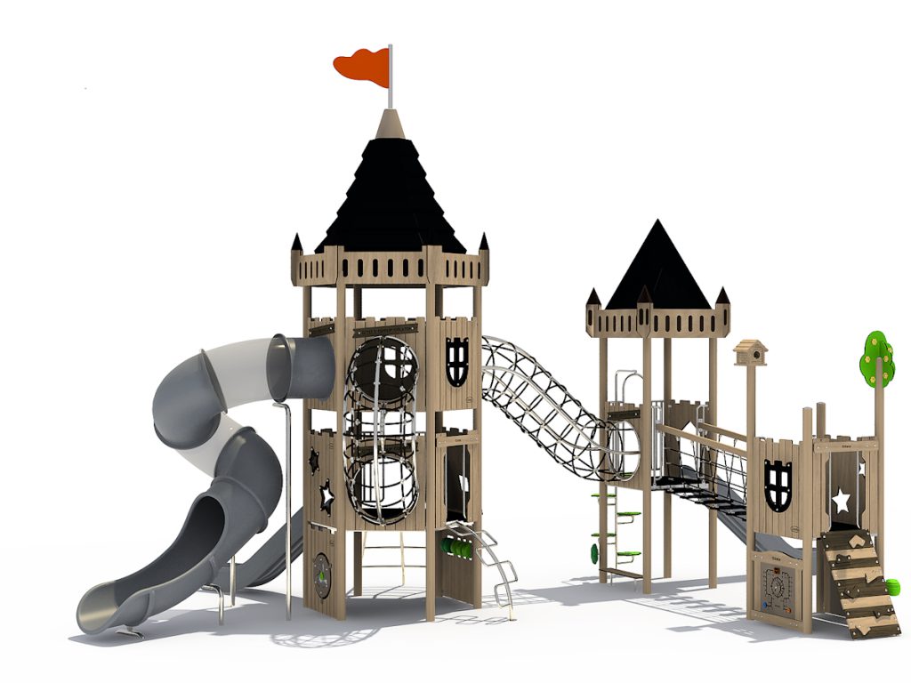 playground per esterni eco wood castle 301 d1