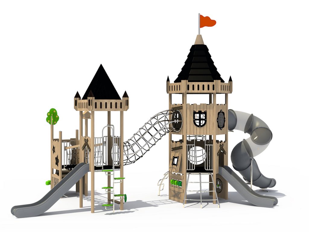 playground per esterni eco wood castle 301 d2