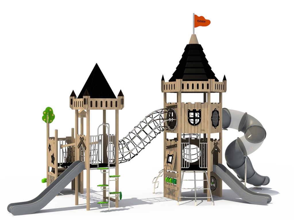 playground per esterni eco wood castle 301 d2