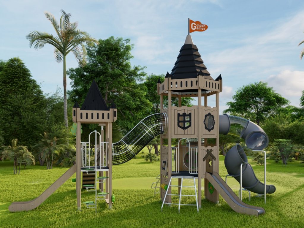 playground per esterni eco wood castle 301 d5