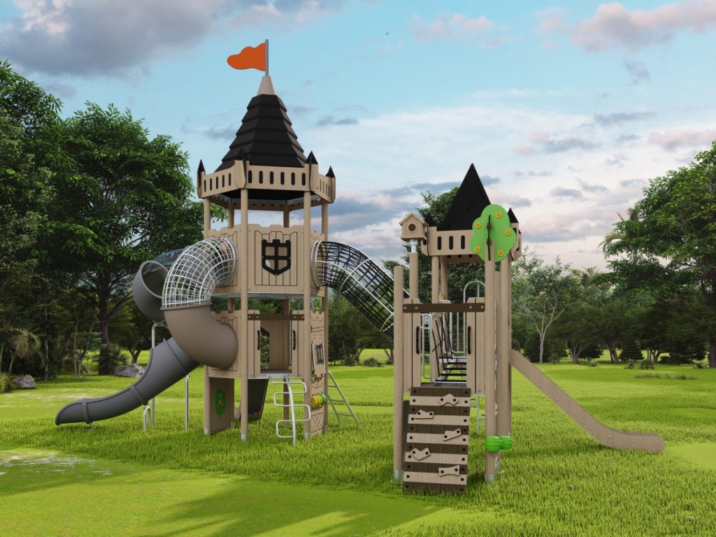 playground per esterni eco wood castle 301 d7