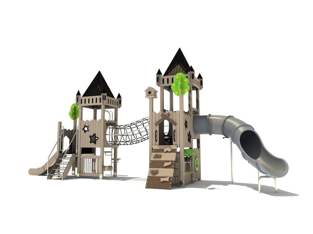 playground per esterni eco wood castle 401 d1