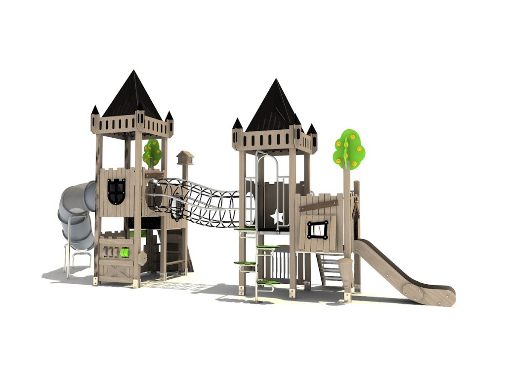 playground per esterni eco wood castle 401 d2