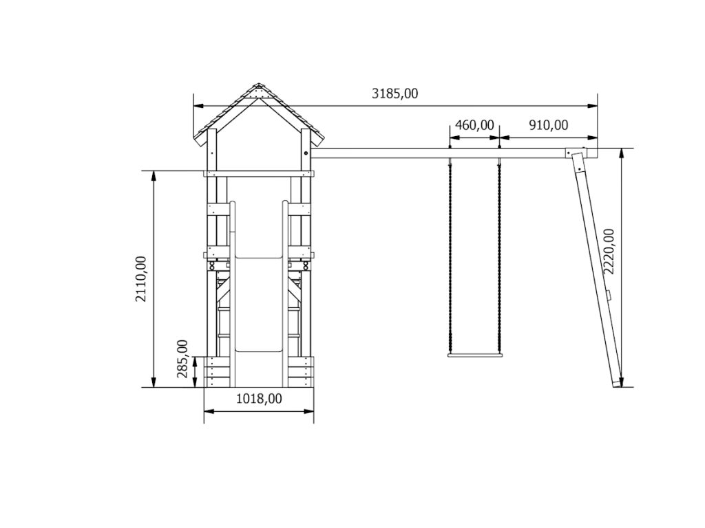 disegno tecnico playtower 006p gioco in legno d4