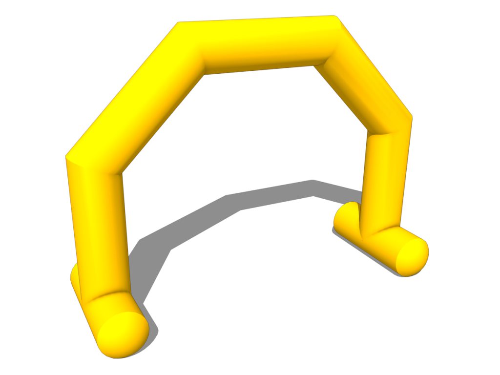 gioco gonfiabile arco pubblicitario e stradale r1