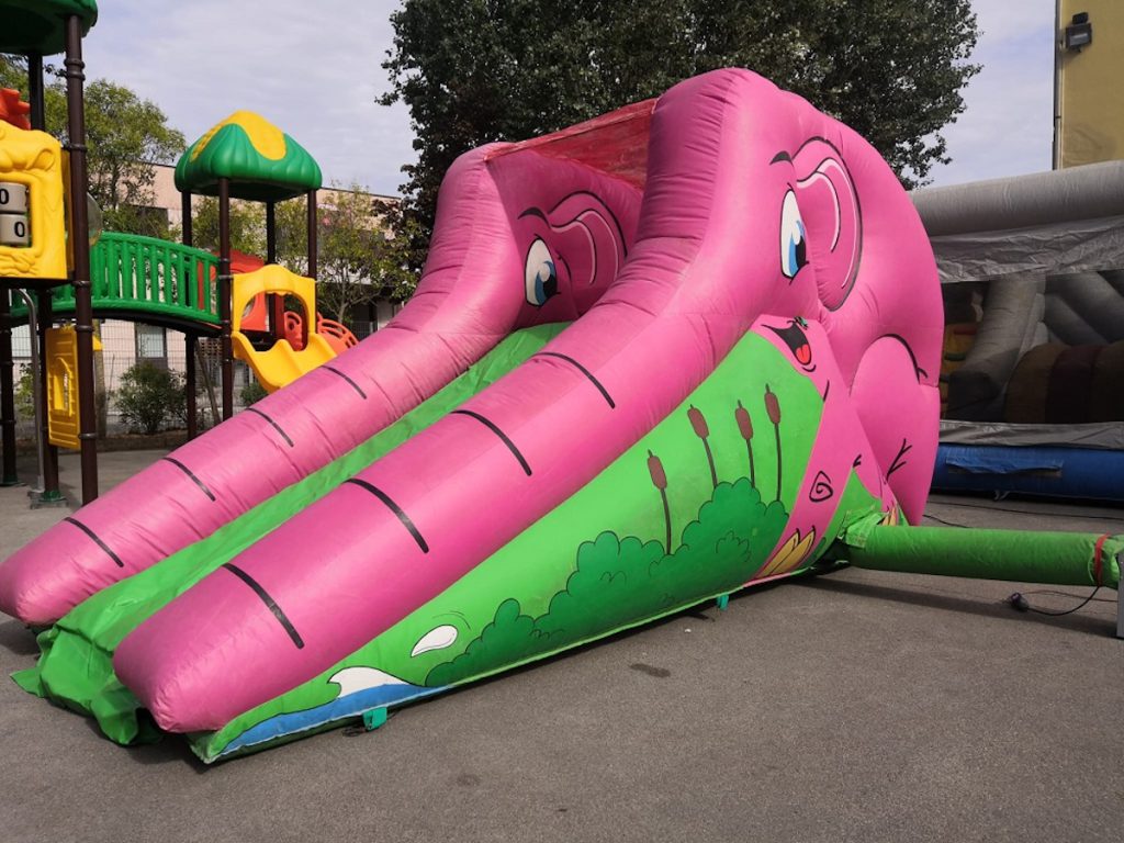 gioco gonfiabile scivolo elephant slide rosa f3 offerta usato