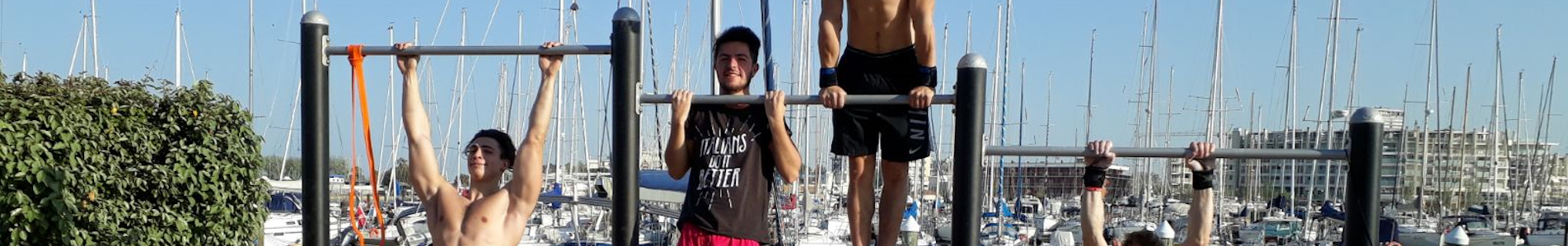 attrezzi fitness stazioni calisthenics street workout banner