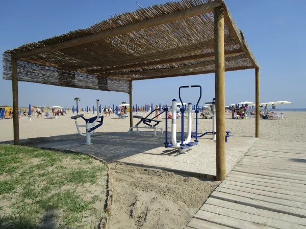 realizzazione stabilimento balneare chioggia f1 attrezzi fitness palestra per esterni